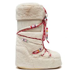 Śniegowce Moon Boot. Brązowe śniegowce damskie Moon Boot, bez zapięcia. Za 1,839.00 zł.