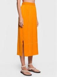 American Vintage Spódnica midi Widland WID13CE23 Pomarańczowy Regular Fit. Brązowe spódnice damskie American Vintage, l, bez wzorów, z syntetyku, vintage, midi. Za 469.99 zł.