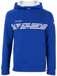 Bluza z kapturem damska Tecnifibre Fleece Hoodie. Niebieskie bluzy damskie TECNIFIBRE, s, bez wzorów, z bawełny, bez ramiączek, bez kaptura. Za 249.99 zł.