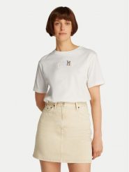 Tommy Jeans T-Shirt Color Varsity DW0DW21337 Écru Relaxed Fit. T-shirty damskie Tommy Jeans, xxs, bez wzorów, z bawełny, bez kołnierzyka, bez ramiączek. Za 119.99 zł.