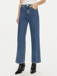 Guess Jeansy W4BA1A D4NH5 Niebieski Wide Leg. Niebieskie jeansy damskie Guess, z aplikacjami, z bawełny. Za 249.99 zł.