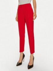 Pinko Spodnie materiałowe Parano 102861 A20Q Czerwony Regular Fit. Czerwone spodnie materiałowe damskie Pinko, bez wzorów, z materiału. Za 779.99 zł.