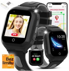 Smartwatch JG Smart KOSMO Czarny. Czarne zegarki smartwatch JG Smart, bez wzorów. Za 339.99 zł.