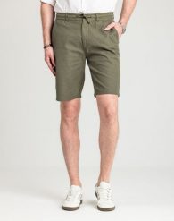 Męskie Spodenki Marcus Brad Shorts Beetle Green 19-200239-5097, M. Zielone szorty męskie MARCUS, bez wzorów, z bawełny, casualowe. Za 119.99 zł.