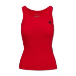 Tank top damski Pitbull Layla Tank Top. Czerwone koszulki sportowe damskie PITBULL, xs, bez wzorów, bez ramiączek. Za 89.99 zł.