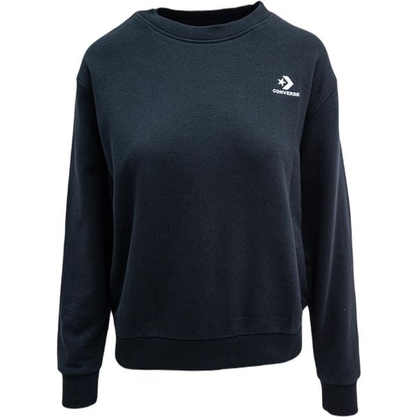 Bluza damskie Converse Foundation Crew. Czarne bluzy damskie Converse, m, bez wzorów, z bawełny, bez ramiączek, bez kaptura. Za 290.00 zł.