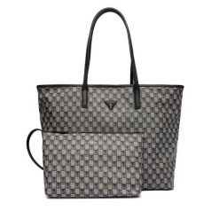 Torebka Guess. Czarne shopperki damskie Guess, z aplikacjami, bez dodatków. Za 519.99 zł.