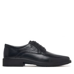 Półbuty Josef Seibel. Czarne buty wizytowe męskie Josef Seibel, bez wzorów, bez obcasa, bez zapięcia. Za 409.99 zł.