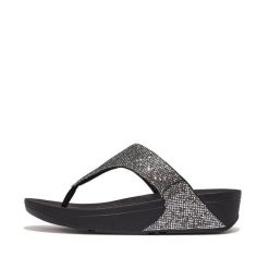 Sandały damskie FitFlop Lulu Toe Post - Glitterball. Żółte sandały damskie FIT FLOP, bez wzorów, z materiału, bez obcasa, bez zapięcia. Za 469.00 zł.