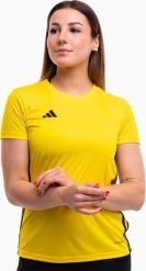 Adidas Koszulka damska adidas Tabela 23 Jersey żółta IA9149 XS. Żółte bluzki damskie Adidas, xs, bez wzorów, z jersey, bez kołnierzyka, bez ramiączek. Za 66.28 zł.