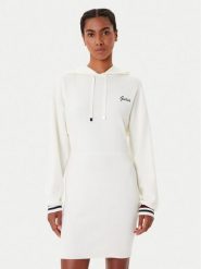 Guess Sukienka dzianinowa V5BK01 Z1152 Écru Regular Fit. Sukienki damskie Guess, xl, z aplikacjami, z dzianiny, bez kołnierzyka, bez ramiączek. Za 339.99 zł.