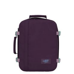 Plecak do samolotu CabinZero Mini 28L - midnight purple. Fioletowe plecaki damskie CABINZERO, bez wzorów, sportowe. Za 238.99 zł.