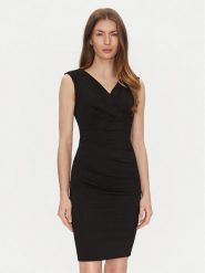 Rinascimento Sukienka koktajlowa CFC0122540003 Czarny Regular Fit. Czarne sukienki damskie Rinascimento, s, bez wzorów, z syntetyku, wizytowe, bez kołnierzyka, bez ramiączek. Za 319.99 zł.