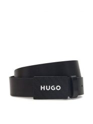 HUGO Pasek Męski 50536879 Czarny. Czarne paski męskie Hugo, ze skóry. Za 223.99 zł.