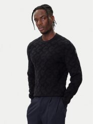 Guess Sweter M5BR19 Z0470 Czarny Regular Fit. Czarne swetry męskie Guess, m, z aplikacjami, z syntetyku, bez kołnierzyka, bez ramiączek. Za 449.99 zł.