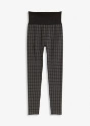 Legginsy ocieplane z miękką spodnią stroną. Czarne legginsy damskie bonprix, bez wzorów. Za 52.99 zł.