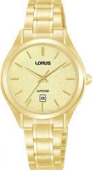 Zegarek damski Lorus RJ294BX9 złoty. Żółte zegarki damskie Lorus, złote. Za 603.65 zł.