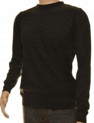 Sweter sweterek męski czarny z kaszmirem M 550. Czarne swetry męskie Leccos, m, bez wzorów, z kaszmiru, bez kołnierzyka, bez ramiączek. Za 89.99 zł.