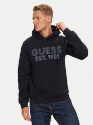 Guess Bluza M4YQ36 K9Z21 Granatowy Regular Fit. Niebieskie bluzy męskie Guess, m, z aplikacjami, z syntetyku, bez ramiączek, bez kaptura. Za 199.99 zł.