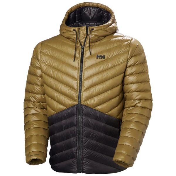 Kurtka puchowa Helly Hansen Stowe. Brązowe kurtki męskie Helly Hansen, m, bez wzorów, z puchu, bez kaptura. Za 1,004.50 zł.