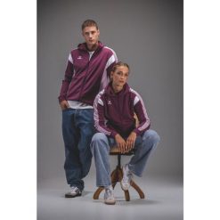 Bluza damska z kapturem Erima Celebrate 125 Training. Czerwone bluzy damskie Erima, bez wzorów, z materiału, eleganckie, bez ramiączek, z kapturem. Za 264.50 zł.