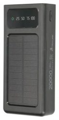 Extralink EPB-092 20000mAh Czarny | Powerbank | Solar Power bank, USB-C. Czarne powerbanki . Za 79.00 zł.
