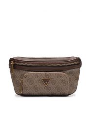 Guess Nerka Vezzola Smart Mini Bags HMEVZL P3231 Beżowy. Brązowe saszetki i nerki męskie Guess, z aplikacjami, ze skóry. Za 239.99 zł.