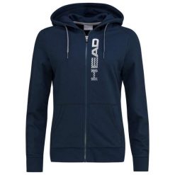 Bluza z kapturem damska Club Greta. Niebieskie bluzy damskie Head, s, bez wzorów, z bawełny, bez ramiączek, z kapturem. Za 302.60 zł.