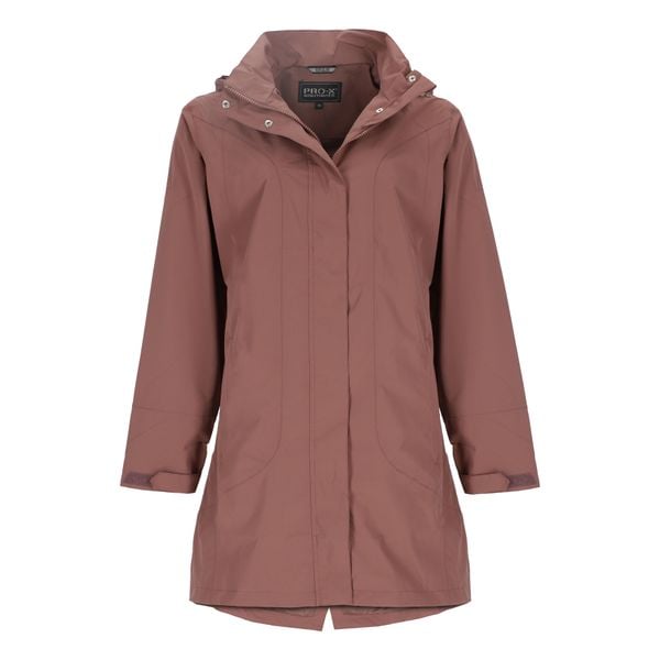 Parka dla kobiet Pro-X Elements Clarissa. Czerwone parki damskie PRO-X ELEMENTS, m, bez wzorów, z materiału, z kapturem. Za 479.50 zł.