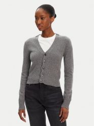 AMI Paris Kardigan FKC127.005 Szary Regular Fit. Szare kardigany damskie AMI PARIS, xs, bez wzorów, z kaszmiru, bez kołnierzyka. Za 1,929.00 zł.
