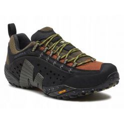 Buty trekkingowe na co dzień męskie MERRELL INTERCEPT VIBRAM skóra duży rozmiar. Czarne buty zimowe męskie Merrell, bez wzorów, ze skóry, bez obcasa, bez zapięcia. Za 599.00 zł.