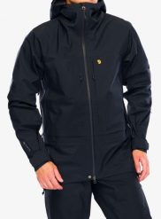 Kurtka z membraną Fjallraven Bergtagen GTX Touring Jacket. Czarne kurtki męskie Fjällräven, l, bez wzorów, z gore-texu, bez kaptura. Za 2,584.99 zł.