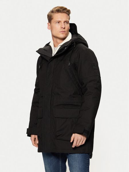 Timberland Parka Willmington TB0A6YCP Czarny Regular Fit. Czarne parki męskie Timberland, m, bez wzorów, z bawełny, bez kołnierzyka, bez kaptura. Za 1,279.00 zł.