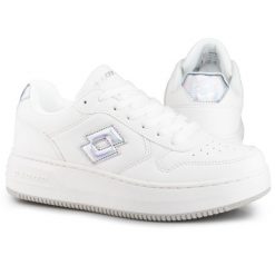 Buty damskie sportowe klasyczne Lotto PALIOT PF GC. Białe obuwie sportowe damskie Lotto, bez wzorów, bez zapięcia, trekkingowe. Za 139.00 zł.