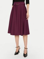 Rinascimento Spódnica midi CFC0121918003 Bordowy Regular Fit. Czerwone spódnice damskie Rinascimento, l, bez wzorów, z syntetyku, midi. Za 229.99 zł.