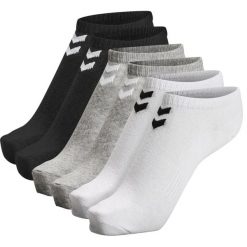 Niskie skarpety Hummel Chevron (x6). Białe skarpetki damskie Hummel, bez wzorów, z bawełny. Za 110.00 zł.