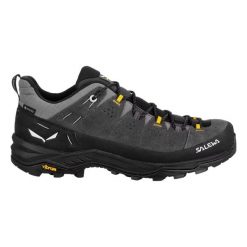 Buty trekkingowe Salewa ALP Trainer 2 GTX. Czarne trekkingi męskie Salewa, z gore-texu, bez zapięcia. Za 770.00 zł.