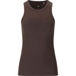 Damski tank top Athlecia Lankae. Brązowe topy damskie Endurance, bez wzorów, sportowe, bez kołnierzyka, bez ramiączek. Za 140.00 zł.