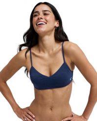 Stanik bikini typu bralette dla Kobiety ROXY SHINE Niebieski. Niebieskie stroje kąpielowe damskie Roxy, s, bez wzorów, z elastanu. Za 149.99 zł.