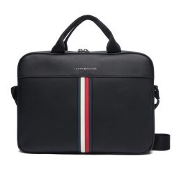Torba na laptopa Tommy Hilfiger. Czarne torby na laptopa damskie Tommy Hilfiger, bez wzorów. Za 569.99 zł.