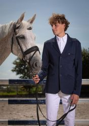 Kurtka konkursowa Harry's Horse. Niebieskie kurtki męskie HARRYS HORSE, m, bez wzorów, z materiału, bez kaptura. Za 342.55 zł.