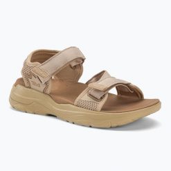 Sandały damskie Teva Zymic. Brązowe sandały damskie Teva, bez wzorów, bez obcasa, bez zapięcia. Za 319.99 zł.
