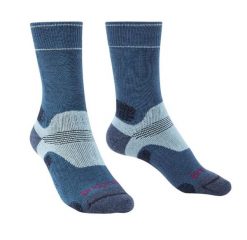 BRIDGEDALE Skarpety damskie HIKE MID MERINO E-L ( 41-43)-Niebieski. Niebieskie skarpetki damskie Bridgedale, bez wzorów, z elastanu. Za 62.90 zł.