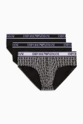 Slipy 3 PAK EMPORIO ARMANI UNDERWEAR. Slipki męskie Emporio Armani Underwear, m, bez wzorów. W wyprzedaży za 195.30 zł.