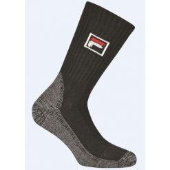 Skarpety Fila 1 para czarne 39-42 do połowy łydki. Czarne skarpetki damskie Fila, bez wzorów. Za 129.99 zł.