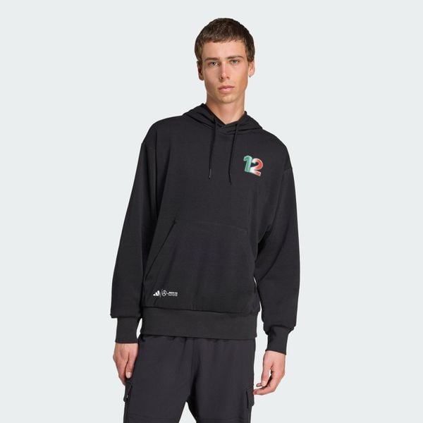 Bluza z kapturem Mercedes - AMG Petronas Formula One Team Kimi Antonelli Graphic. Czarne bluzy męskie Adidas, xl, bez wzorów, z kapturem, na fitness i siłownię. Za 329.00 zł.