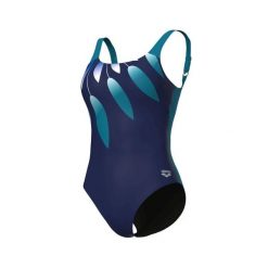 Strój kąpielowy damski jednoczęściowy modelujący na basen Arena Guliana. Niebieskie stroje kąpielowe damskie ARENA, s, bez wzorów. Za 299.99 zł.