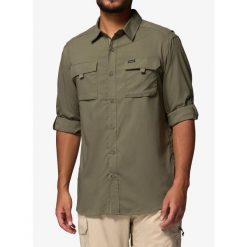 Koszula podróżnicza męska Columbia Silver Ridge Utility II LS Shirt. Zielone koszule męskie Columbia, m, bez wzorów, sportowe, bez kołnierzyka, bez ramiączek. Za 346.49 zł.