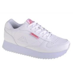 Trampki Damskie Base II. Białe trampki i tenisówki damskie Kappa, bez wzorów, z gumy, bez zapięcia. Za 199.99 zł.