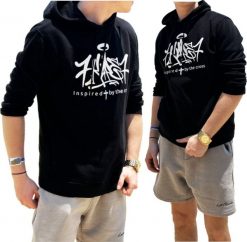 PrzydaSie Bluza Premium Z Napisem 7Kape7 Z Kapturem Czarna M. Czarne bluzy męskie PrzydaSie, m, bez wzorów, z kapturem. Za 159.99 zł.